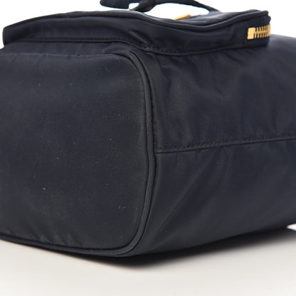 Prada Saffiano Tessuto Nylon Mini Bucket Crossbody Bag Blue 9 of 11
