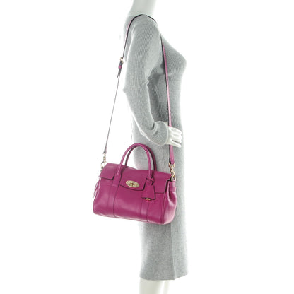 Mulberry Spongy Pebbled Small Bayswater Satchel Hot Fuchsia 2 of 9