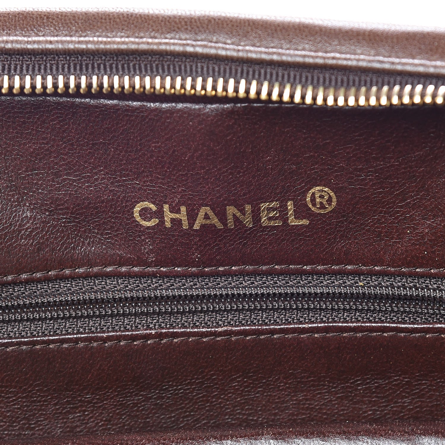 Chanel Lambskin Chevron Quilted Shoulder Bag Brown 6 of 24