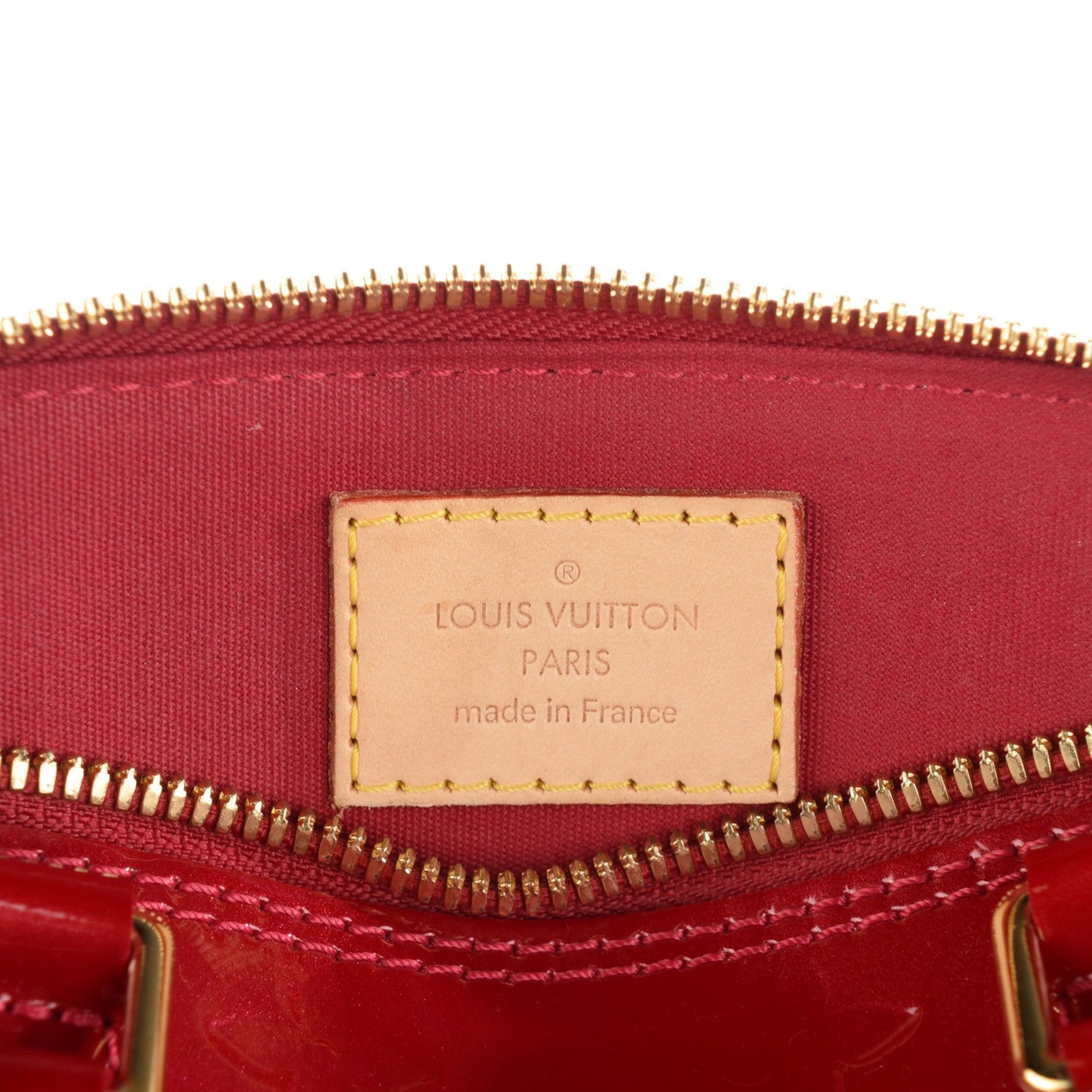 Louis Vuitton Vernis Alma BB Cherry 6 of 7