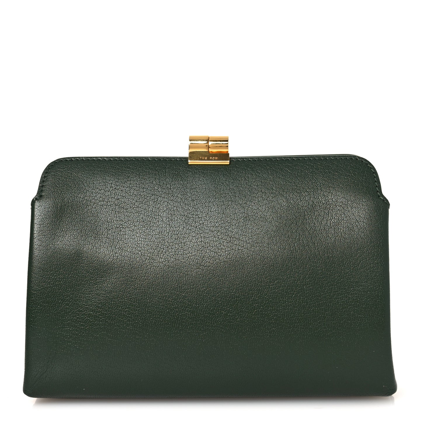 Goatskin Amazon Clutch Seaweed Green