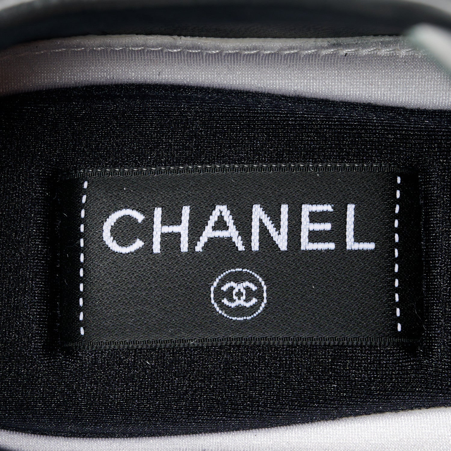Chanel Calfskin CC Womens Sneakers 39 Black 7 of 9