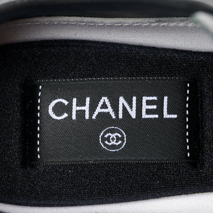Chanel Calfskin CC Womens Sneakers 39 Black 7 of 9