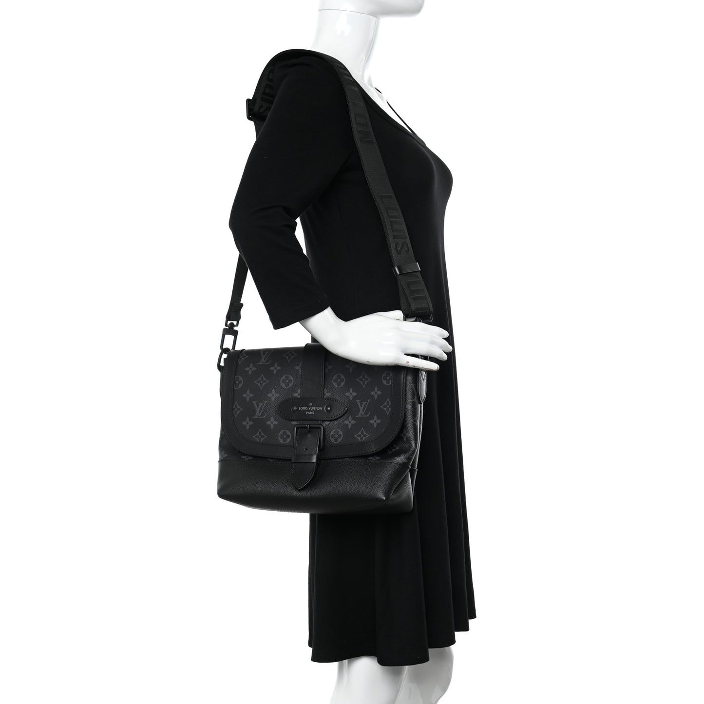 Monogram Eclipse Saumur Messenger NV Black
