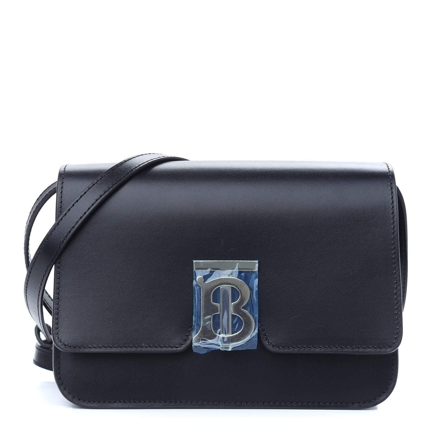 Burberry Calfskin Small TB Bag Black 1 of 8