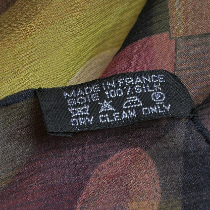 Hermes Silk Mousseline Rayures Mexicaines Shawl 140 3 of 3