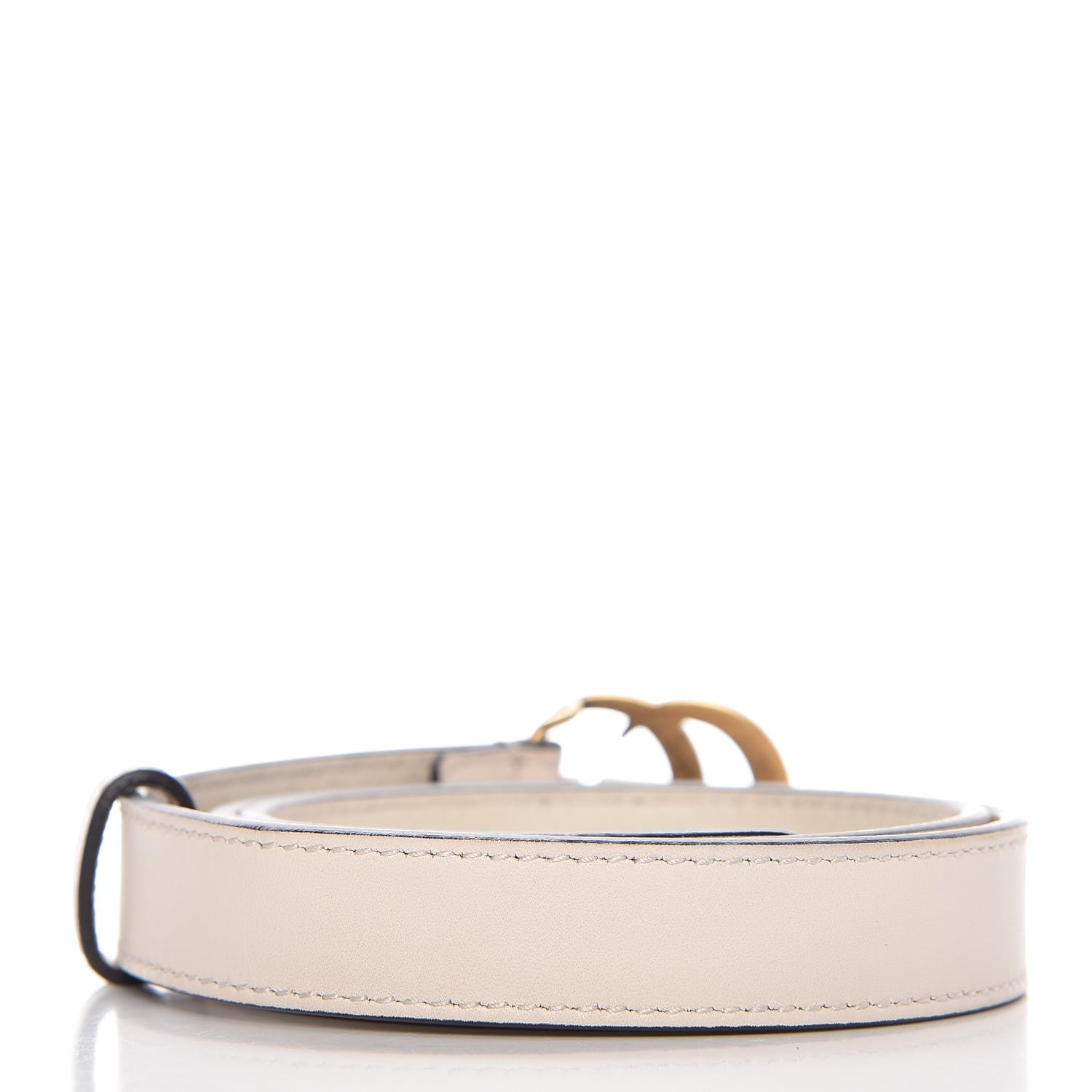 Gucci Calfskin Double G 20mm Belt 65 25 Mystic White 3 of 7