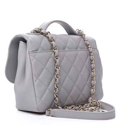 Chanel Caviar Quilted Medium Business Affinity Flap Grey 2 of 8