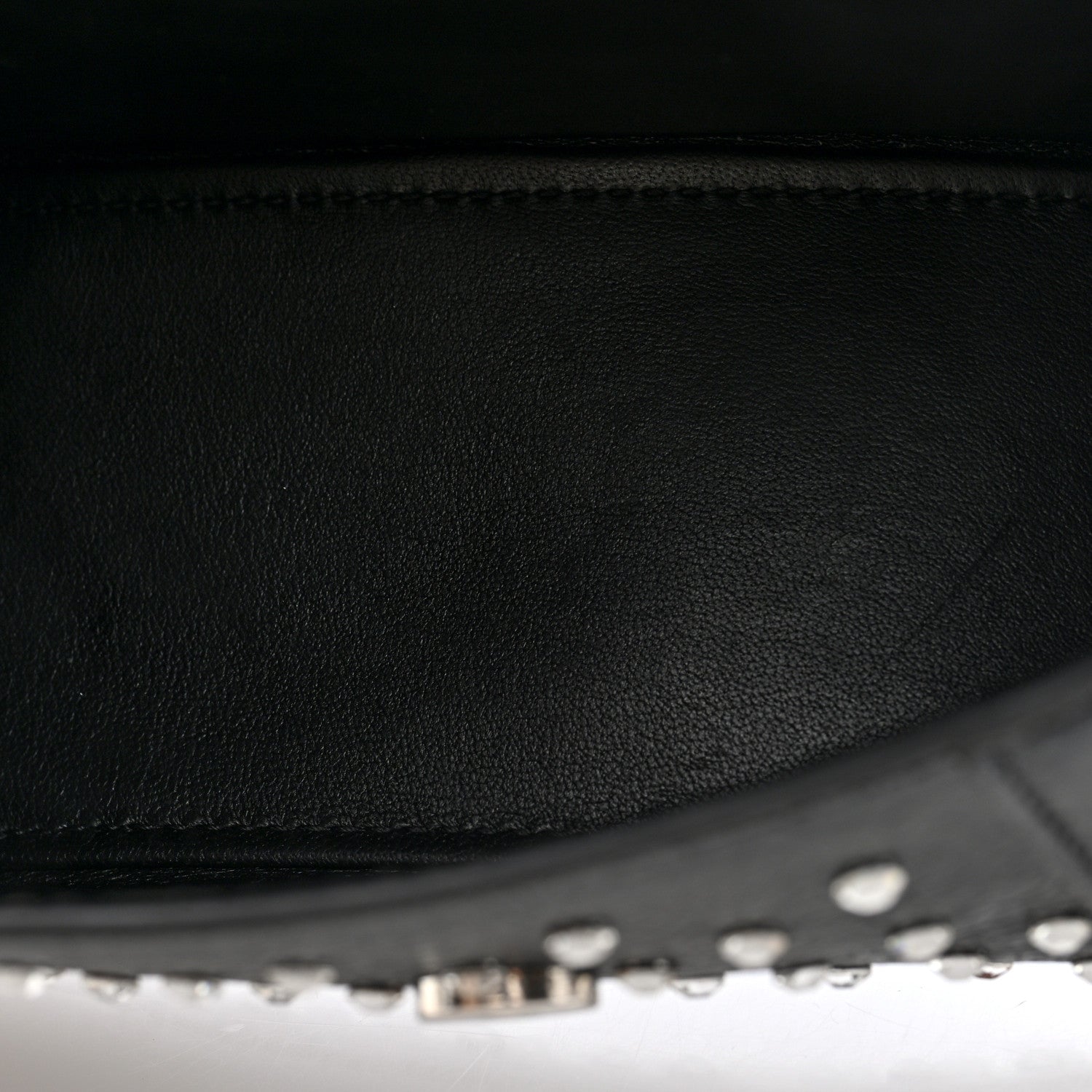 Balenciaga Strass Suede Hourglass Top Handle Bag XS Black Jet 5 of 9