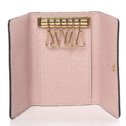 Louis Vuitton Damier Ebene Multicles 6 Key Holder Rose Ballerine 5 of 9