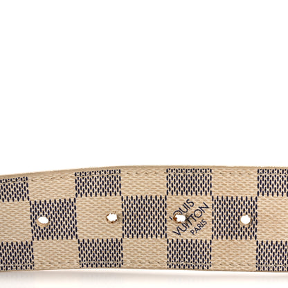 Louis Vuitton Damier Azur LV Initiales Belt 90 36 3 of 9