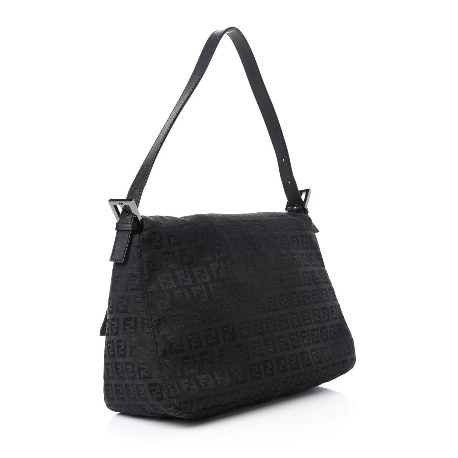 Fendi Zucchino Mama Baguette Black 3 of 10