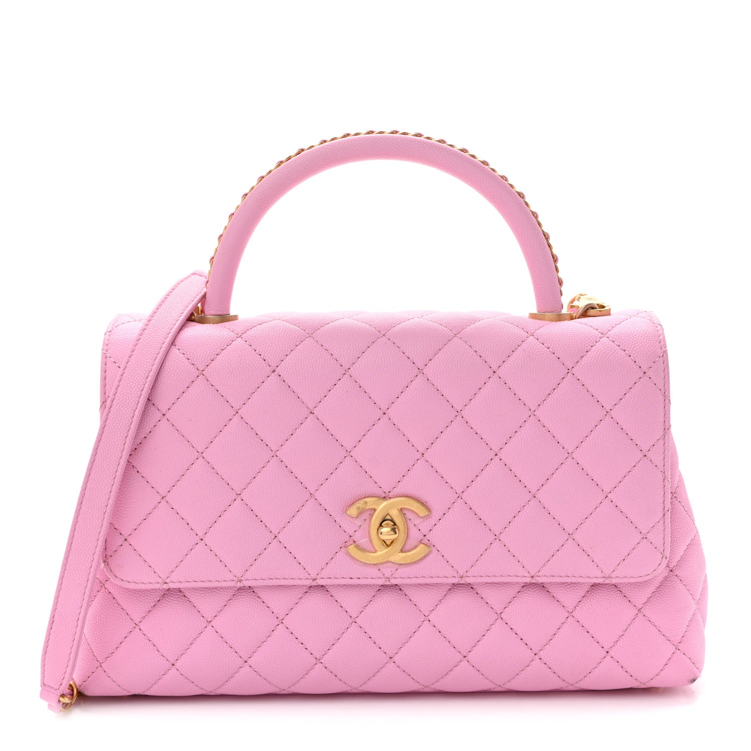 Chanel Caviar Quilted Small Coco Chain Handle Flap Lilac 1 of 13