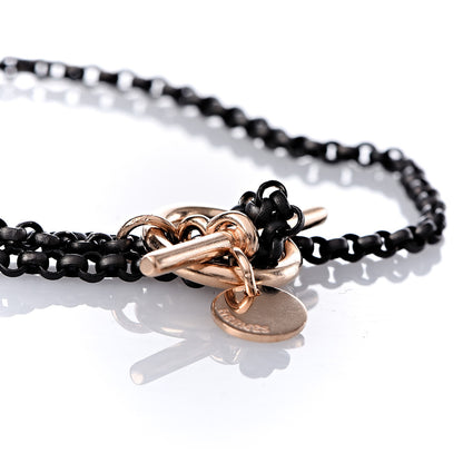 Hermes Sterling Silver 18K Rose Gold Crazy Caleche Bracelet 6 of 6