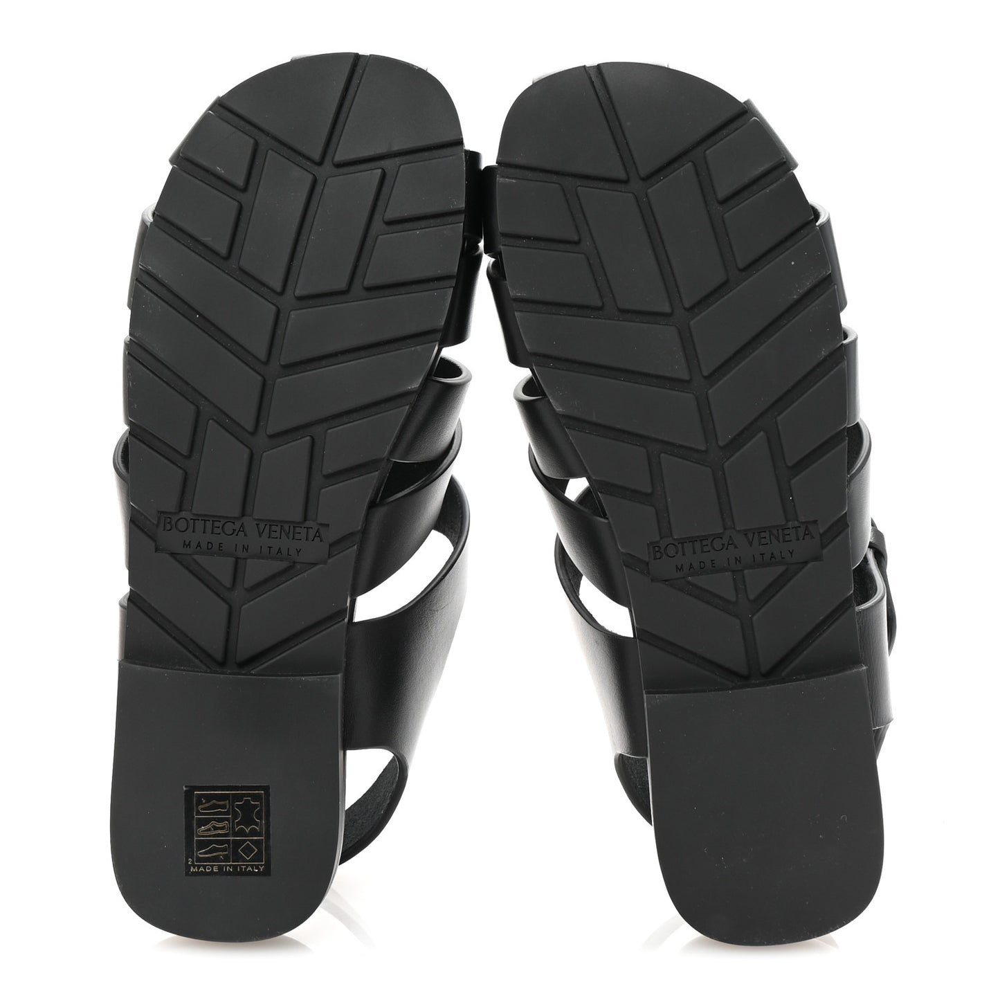 Calfskin Alfie Sandals  38 Black
