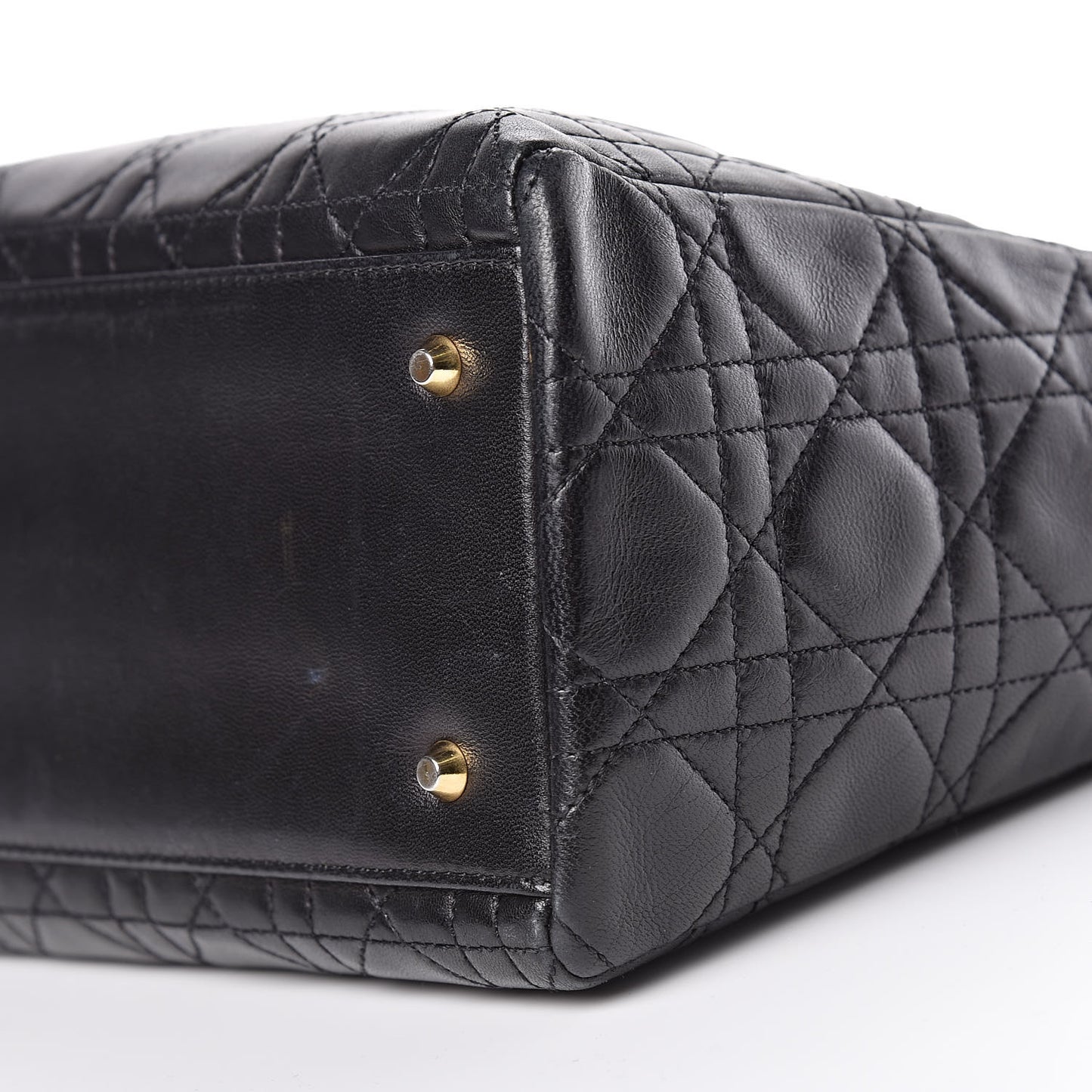 Lambskin Cannage Medium Lady Dior Black