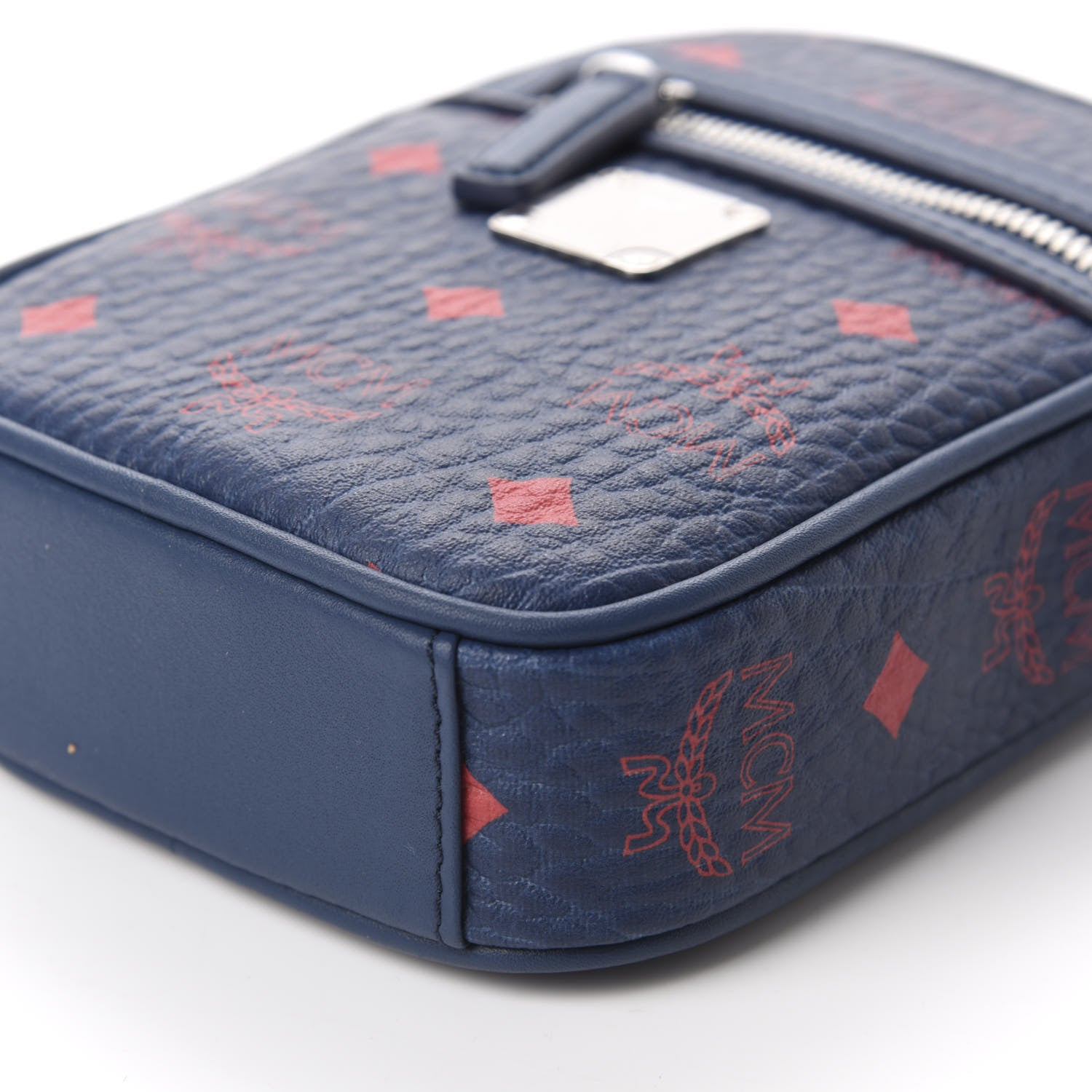MCM Visetos X-Mini Crossbody Bag Deep Blue Sea 7 of 8
