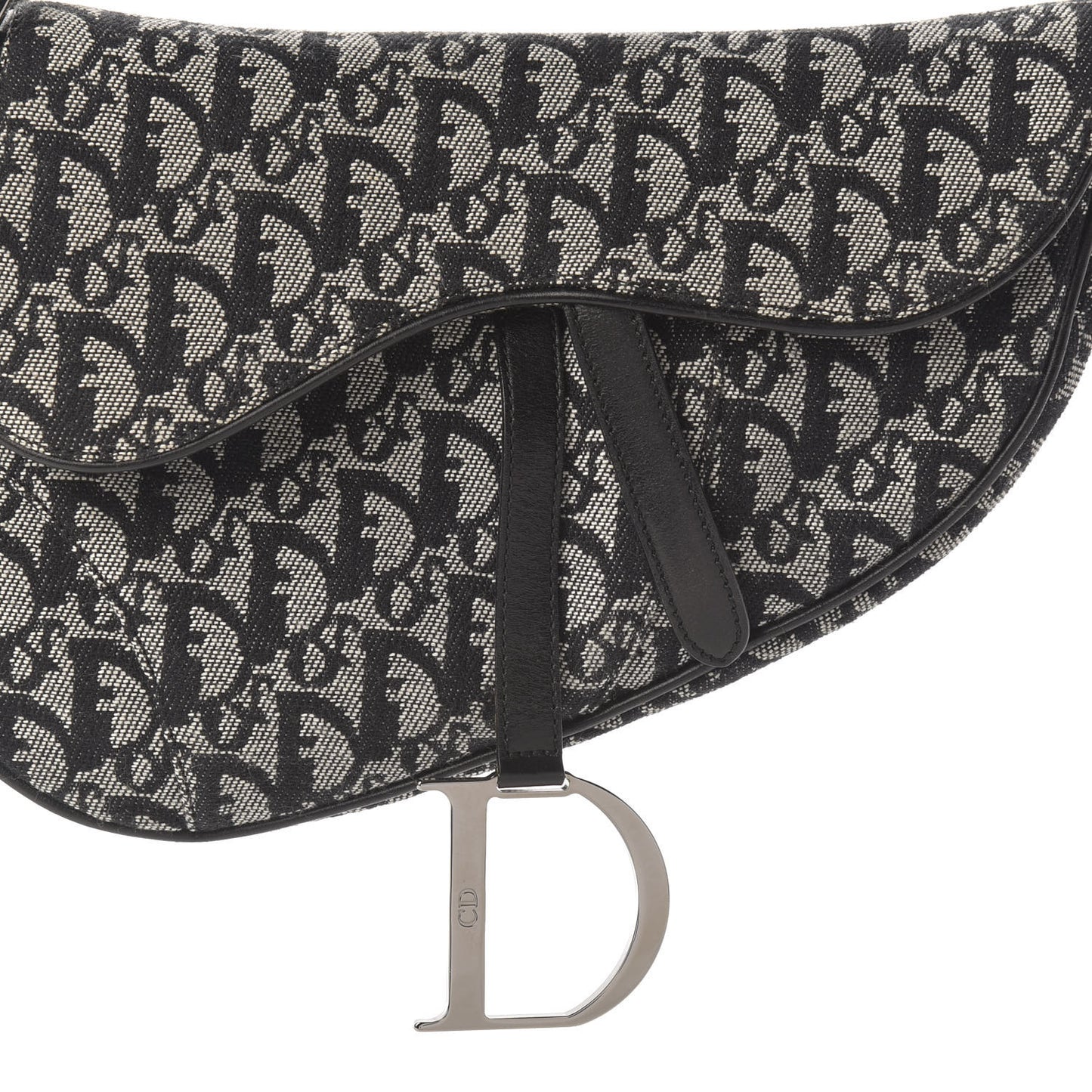 Monogram Saddle Bag Black