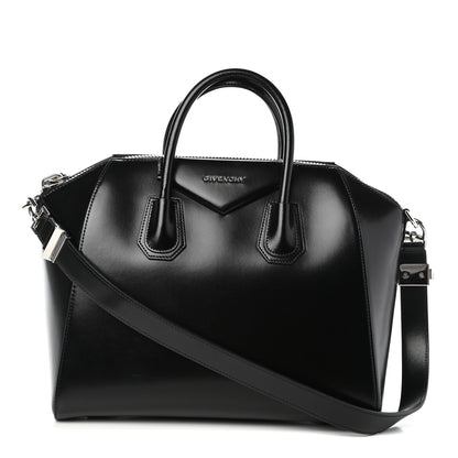Givenchy Shiny Lord Calfskin Medium Antigona Black 1 of 9
