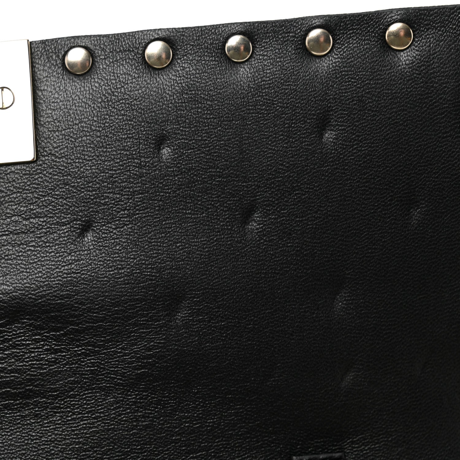Valentino Garavani Nappa Rockstud Spike Wallet on Chain Black 10 of 10