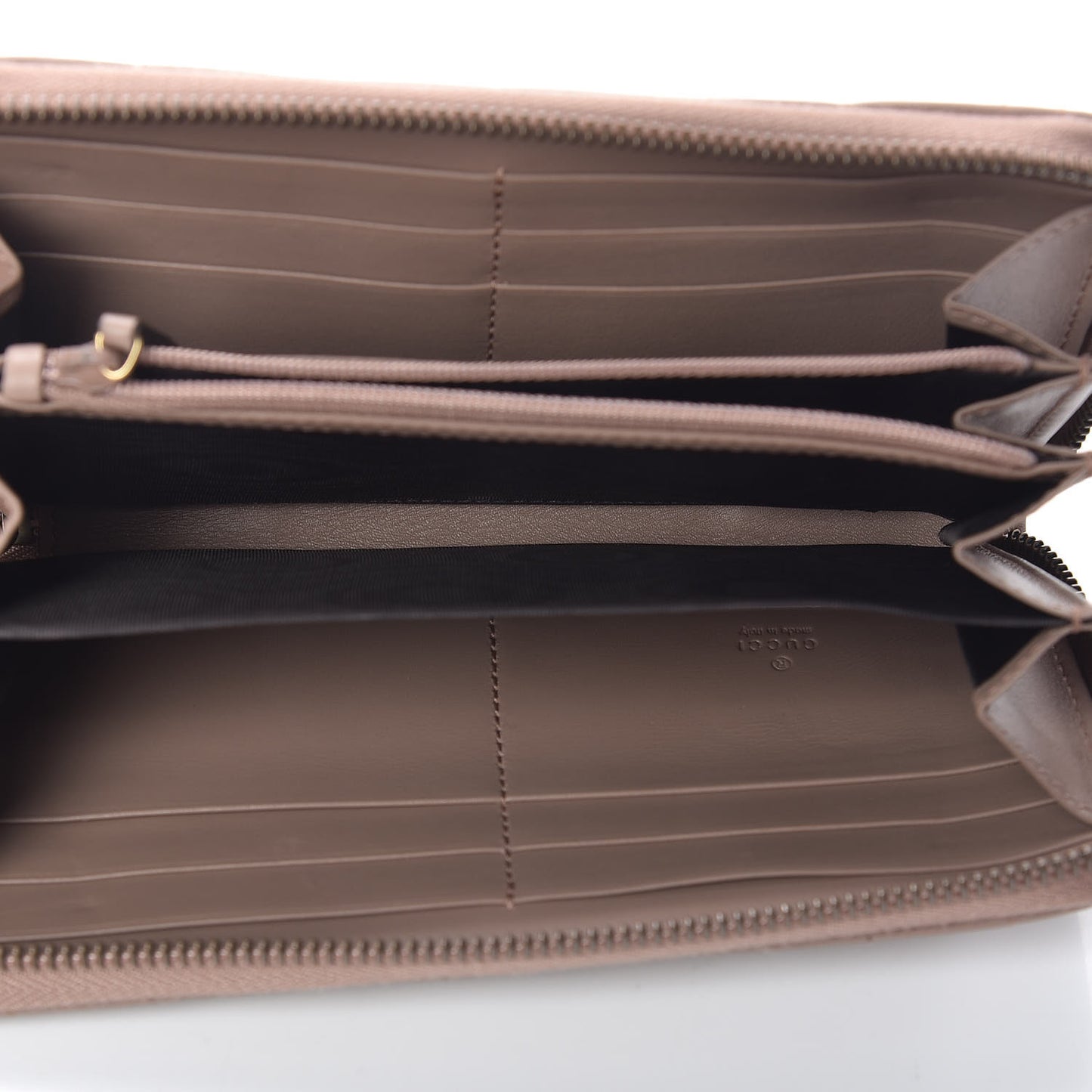 Calfskin Matelasse Pearly GG Marmont Zip Around Wallet Porcelain Rose