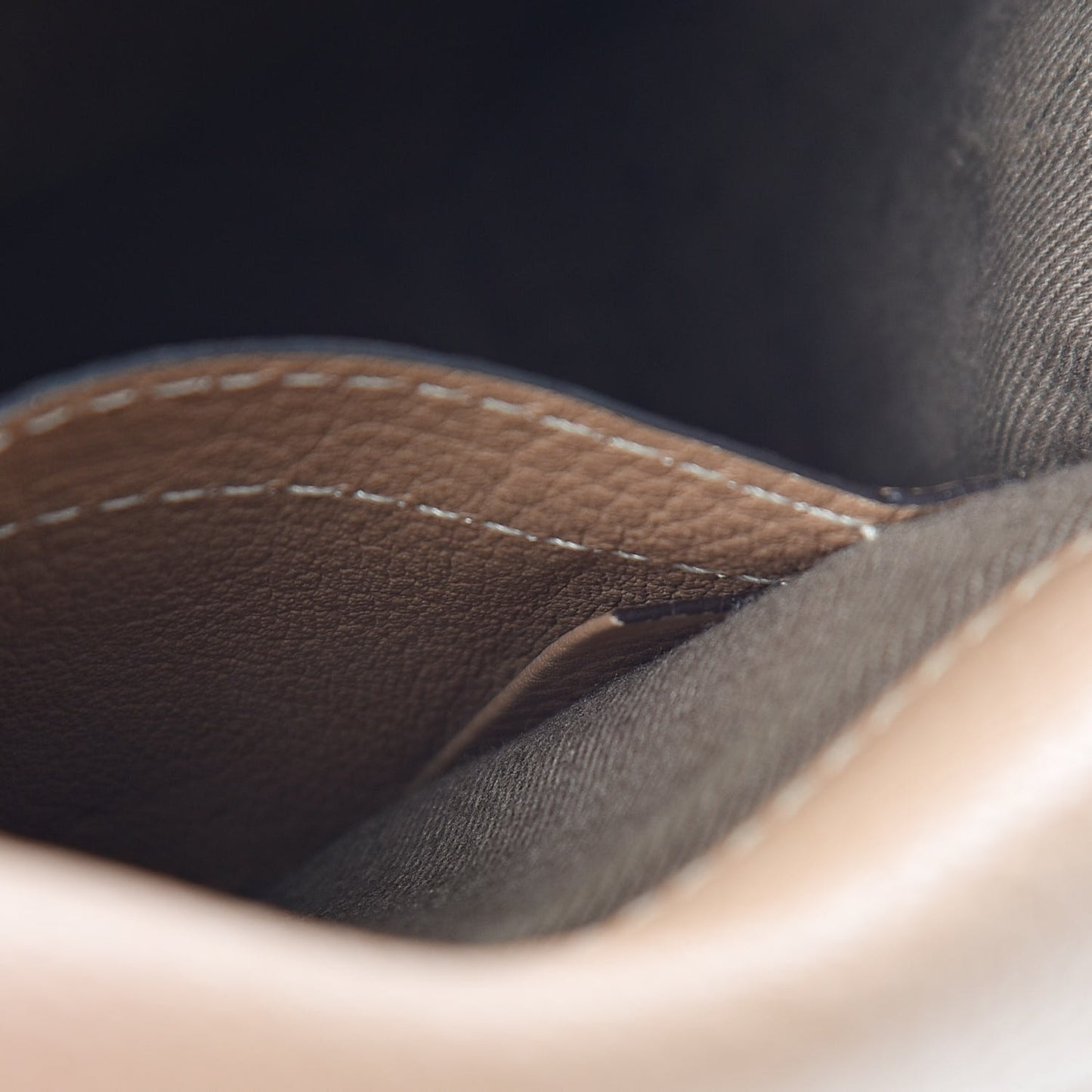 Calfskin Mini Marcie Round Crossbody Bag Nut