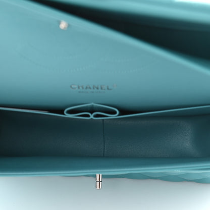 Chanel Lambskin Quilted Jumbo Double Flap Turquoise 5 of 9