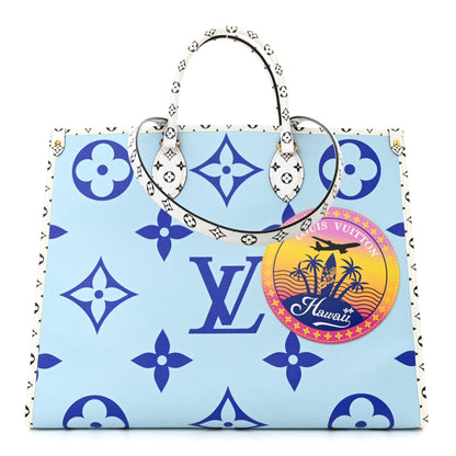 Louis Vuitton Monogram Giant Hawaii Onthego Blue 1 of 11