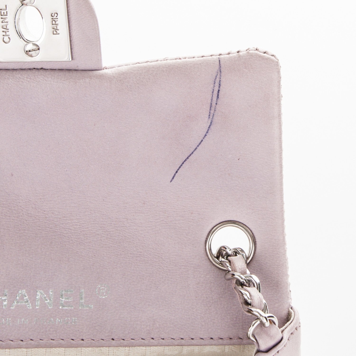 Chanel Lambskin Quilted Ladybug Extra Mini Flap Lavender 9 of 9