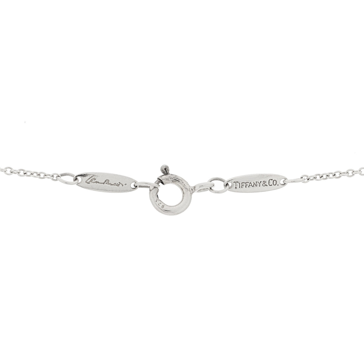 Tiffany Sterling Silver Elsa Peretti Sevillana Pendant Necklace 6 of 7