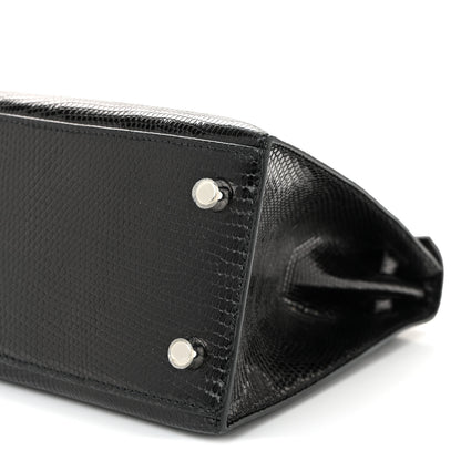 Hermes Lizard Niloticus Kelly Sellier 25 Black 10 of 11