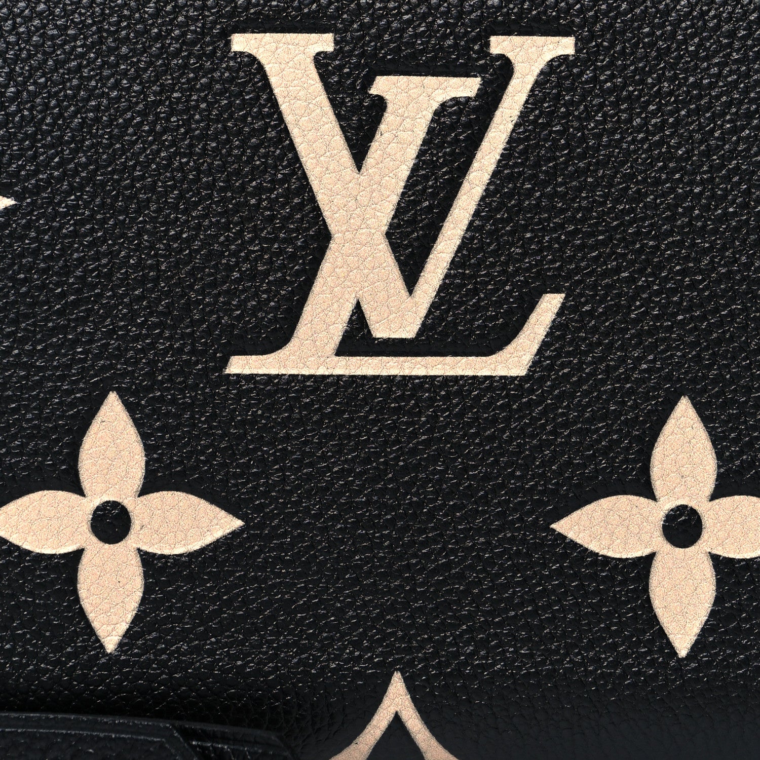 Louis Vuitton Empreinte Monogram Giant Zippy Wallet Black Beige 7 of 7