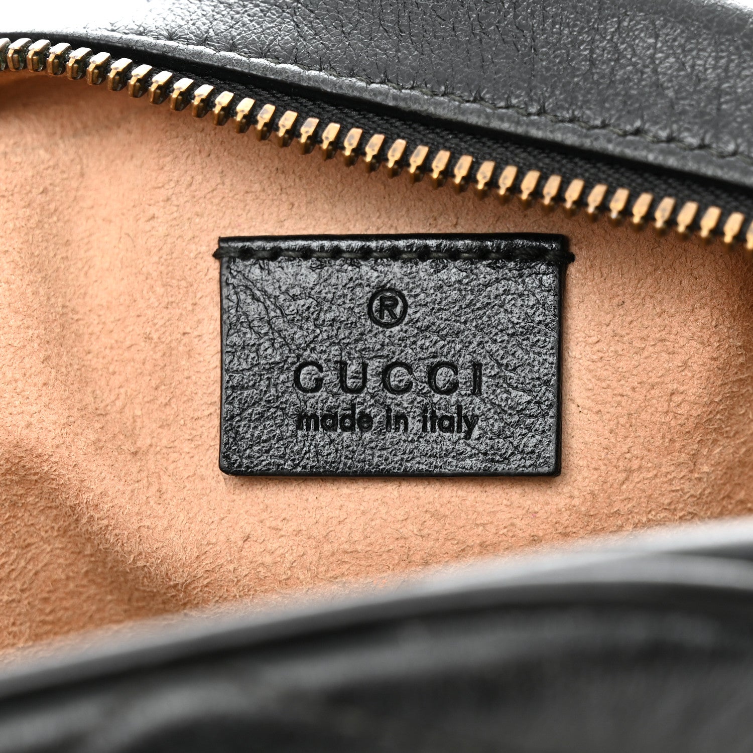 Gucci Azalea Calfskin Matelasse Heart Mini GG Marmont Round Shoulder Bag Black 6 of 10