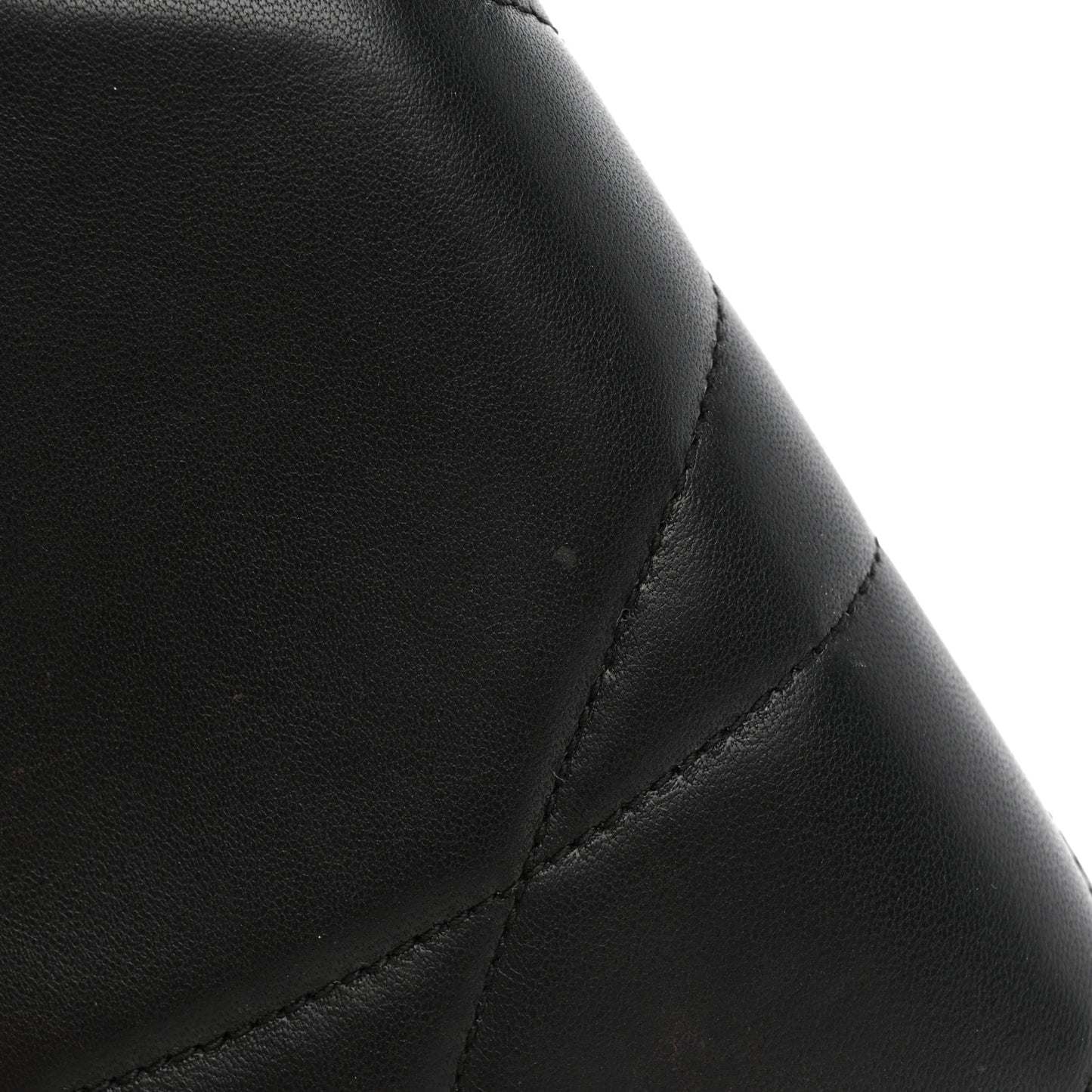 Nappa Quilted Devotion Zip Around Wallet Black