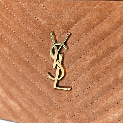 Saint Laurent Suede Matelasse Monogram Lou Camera Bag Cinnamon 5 of 5
