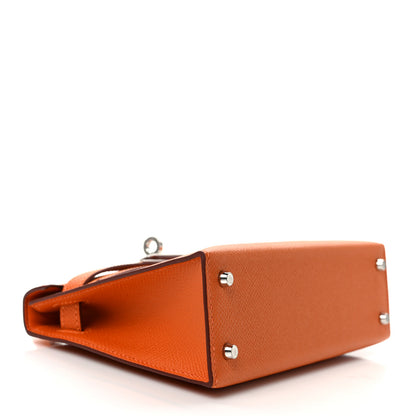 Hermes Epsom Mini Kelly Sellier 20 Orange 4 of 10
