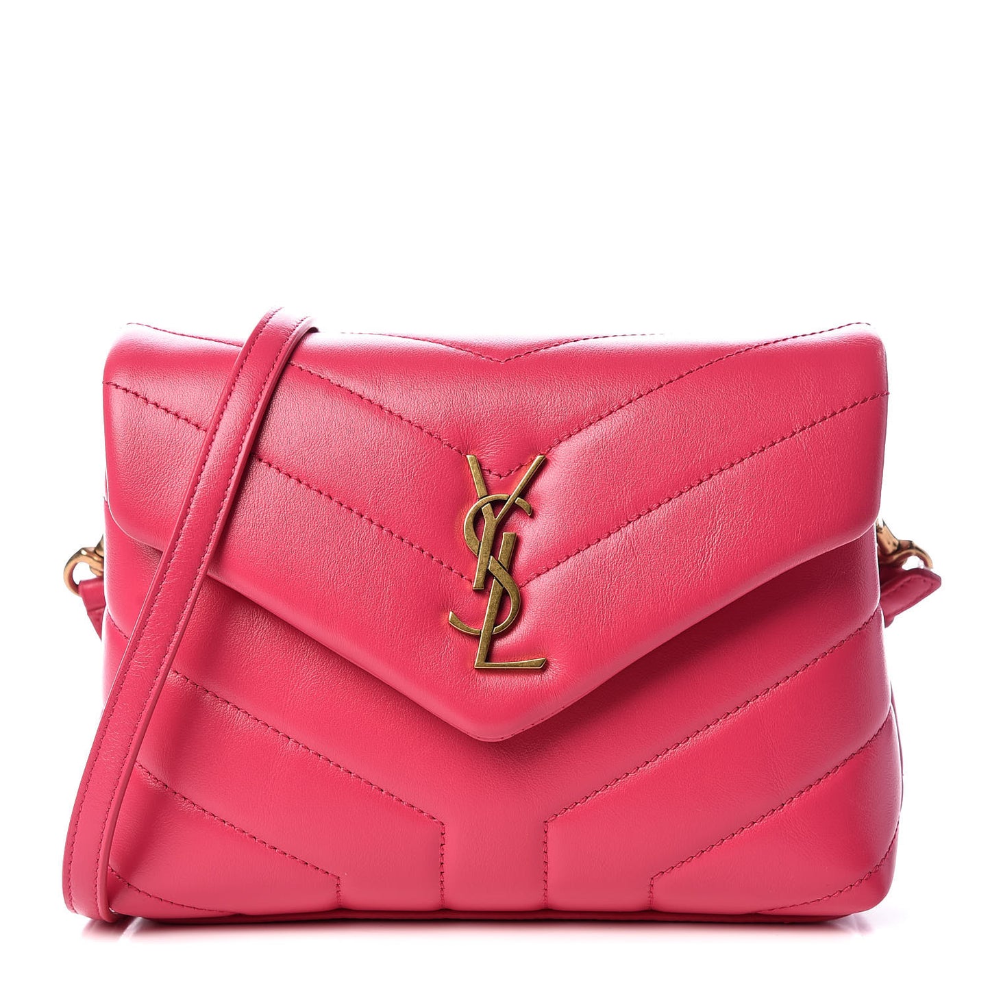 Calfskin Y Quilted Monogram Toy Loulou Crossbody Bag Freesia