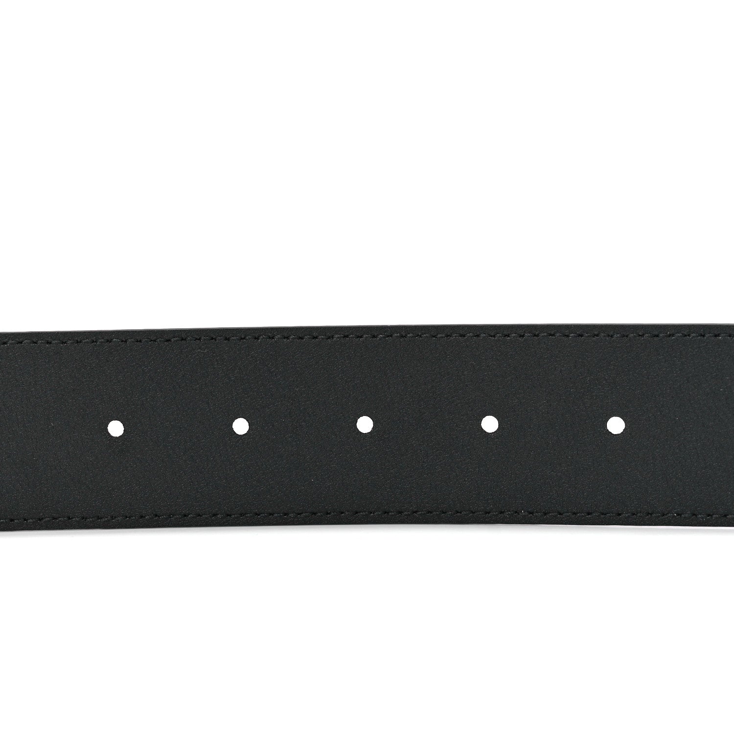 Gucci Azalea Calfskin Enamel Monochrome Double G 40mm Belt 105 42 Black 3 of 5