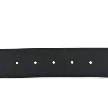 Gucci Azalea Calfskin Enamel Monochrome Double G 40mm Belt 105 42 Black 3 of 5