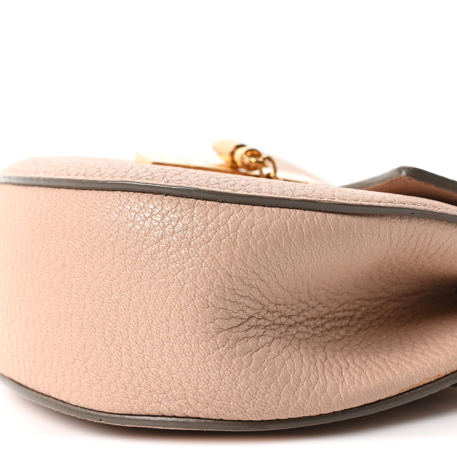 Chloe Grained Lambskin Mini Drew Shoulder Bag Cement Pink 10 of 10