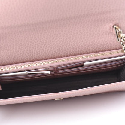 Gucci Dollar Calfskin Interlocking G Chain Wallet Soft Pink 5 of 11
