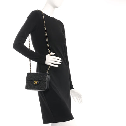 Chanel Lambskin Quilted Mini Square Flap Black 2 of 8