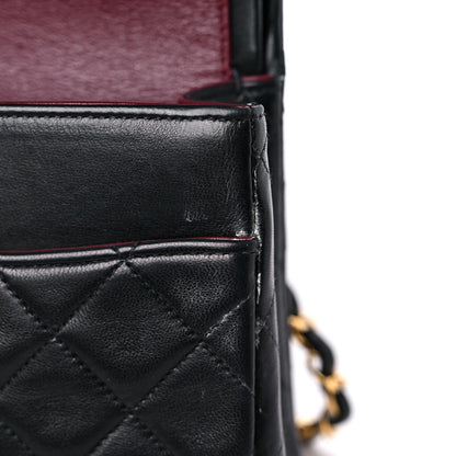Chanel Lambskin Quilted Medium Double Flap Black 19 of 23
