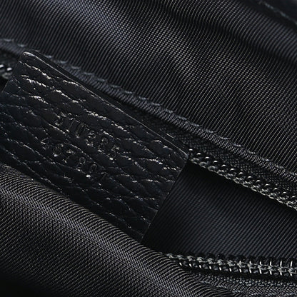 Gucci Nylon Monogram Double Buckle Flap Messenger Bag Black 7 of 9