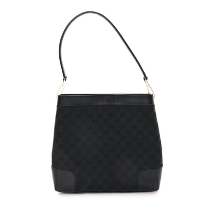 Gucci Monogram Shoulder Bag Black 1 of 12