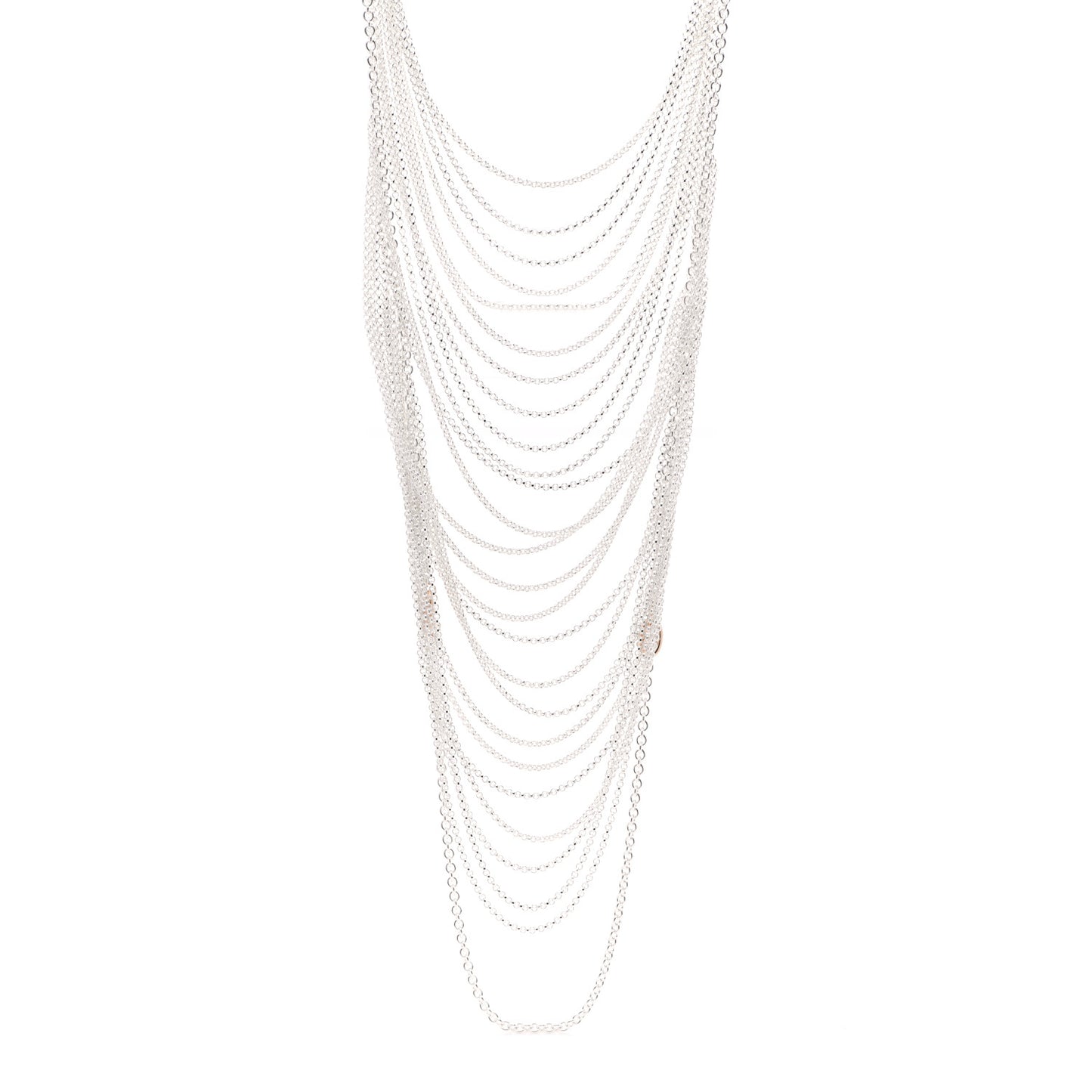 Sterling Silver 18K Rose Gold New Farandole Necklace
