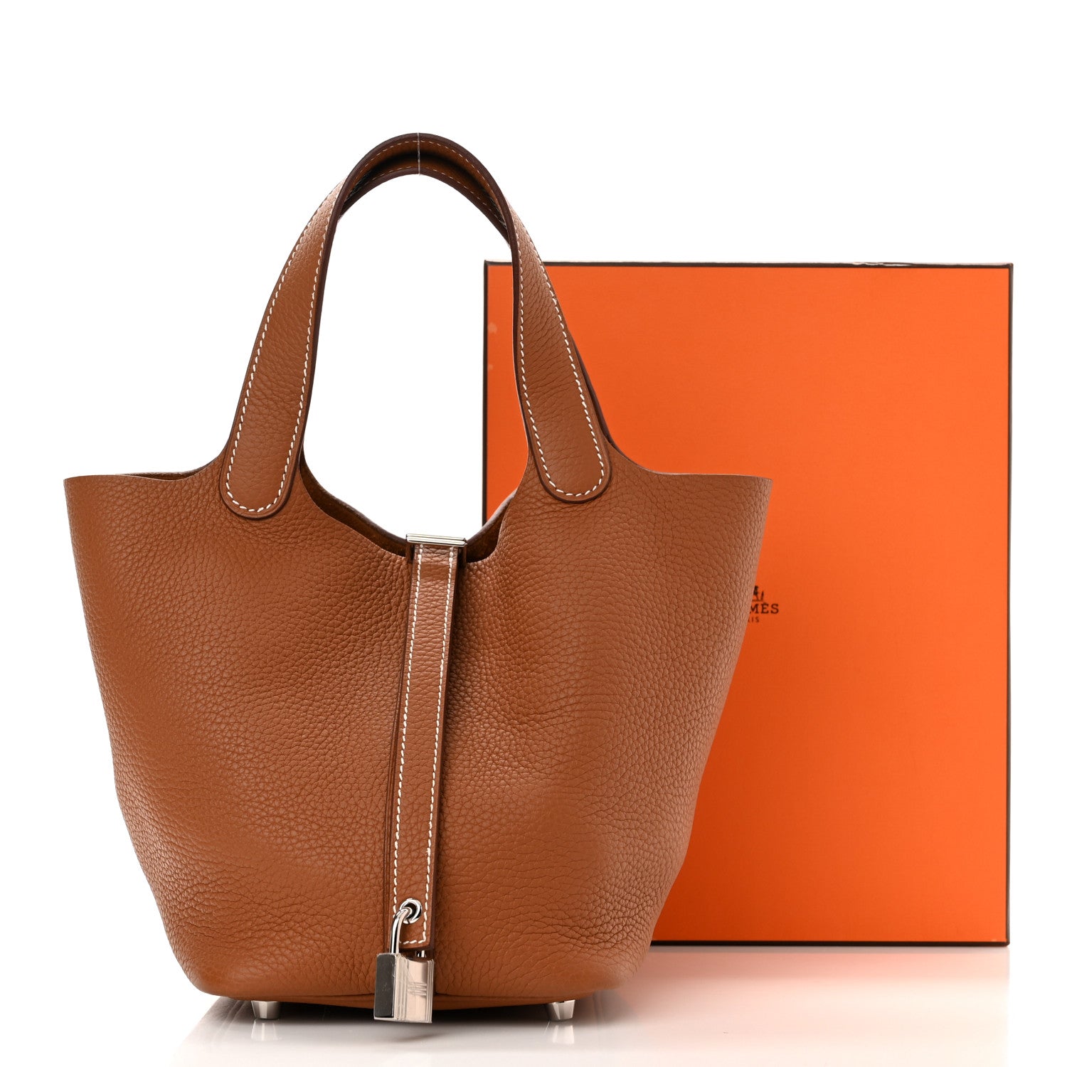 Hermes Taurillon Clemence Picotin Lock 18 PM Gold 11 of 11