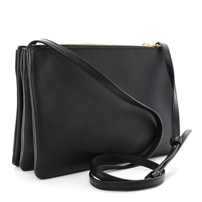 Celine Lambskin Large Trio Crossbody Bag Black 3 of 16