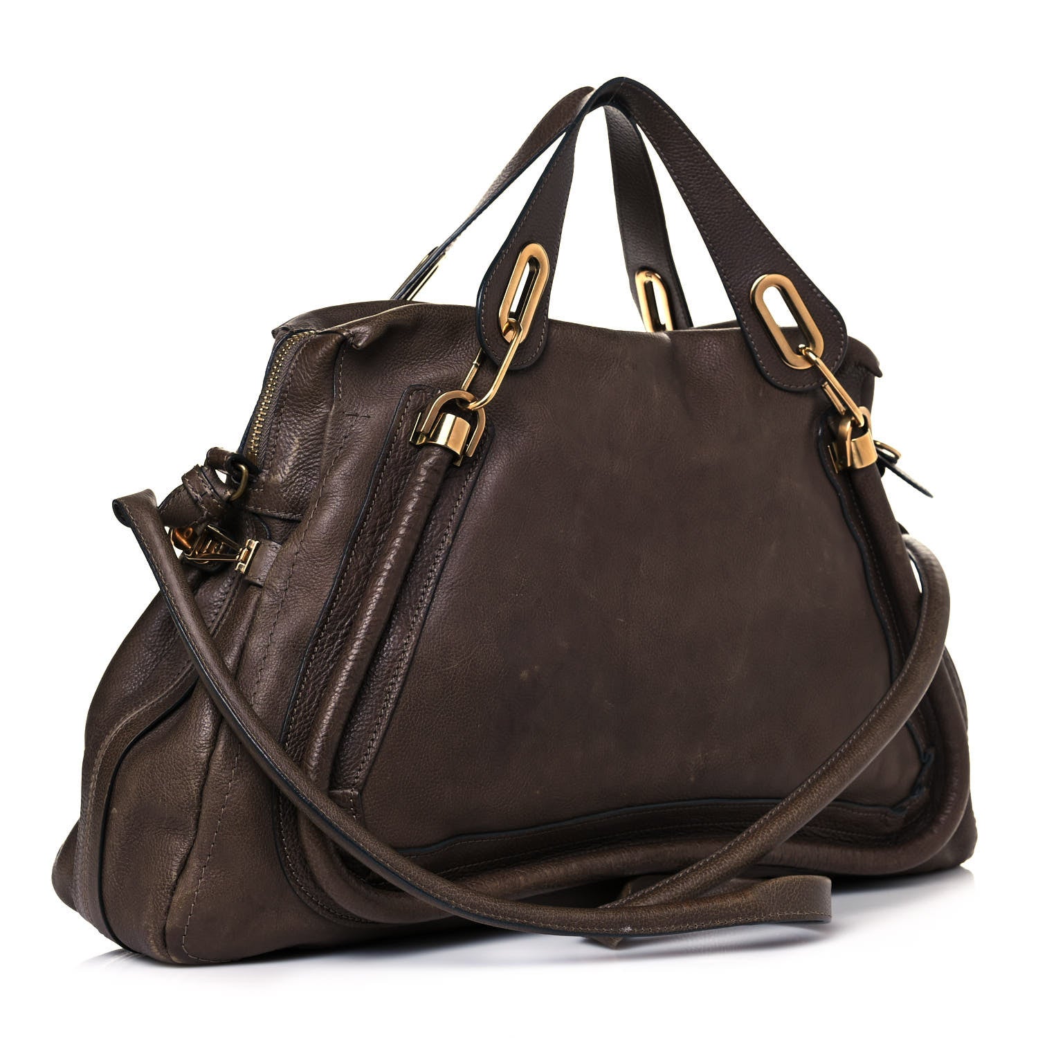 Chloe Calfskin Large Paraty Chocolate 2 of 20