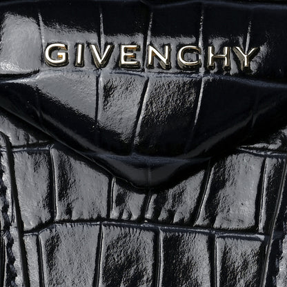 Givenchy Calfskin Crocodile Embossed Mini Antigona Deep Blue 8 of 12
